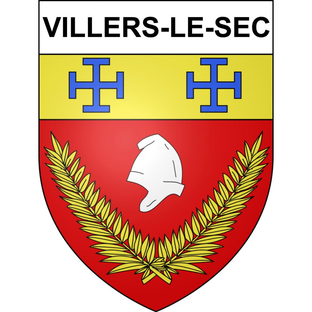 Stickers coat of arms Villers-le-Sec adhesive sticker