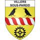 Adesivi stemma Villers-sous-Pareid adesivo