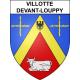 Villotte-devant-Louppy 55 ville sticker blason écusson autocollant adhésif
