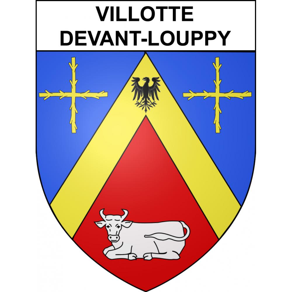 Villotte-devant-Louppy 55 ville sticker blason écusson autocollant adhésif