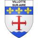 Pegatinas escudo de armas de Villotte-sur-Aire adhesivo de la etiqueta engomada