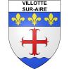 Villotte-sur-Aire 55 ville sticker blason écusson autocollant adhésif