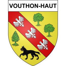 Pegatinas escudo de armas de Vouthon-Haut adhesivo de la etiqueta engomada