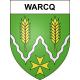 Pegatinas escudo de armas de Warcq adhesivo de la etiqueta engomada