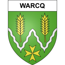 Warcq Sticker wappen, gelsenkirchen, augsburg, klebender aufkleber