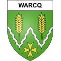 Warcq 55 ville sticker blason écusson autocollant adhésif