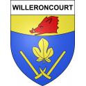 Pegatinas escudo de armas de Willeroncourt adhesivo de la etiqueta engomada