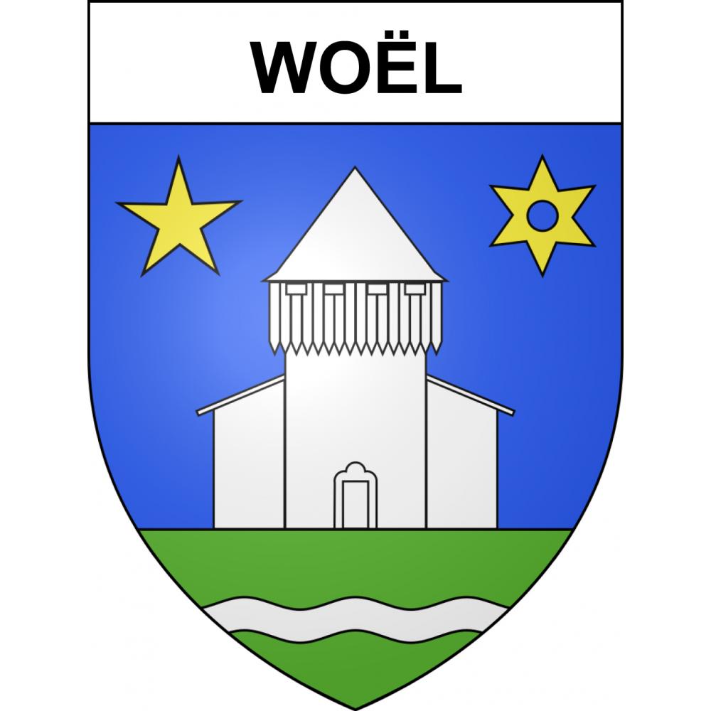 Stickers coat of arms Woël adhesive sticker