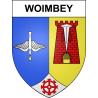 Pegatinas escudo de armas de Woimbey adhesivo de la etiqueta engomada
