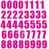 Set 40x Autocollant Sticker Porte Voiture Moto Numero Nombre Chiffre rose logo 240