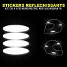 Autocollant réfléchissants lot de 4 adhésif sticker logo 62