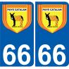 66 Cerdanya sticker adesivo piastra