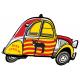 2CV Catalan logo 32 autocollant adhésif