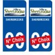 Sherbrooke Canada ville Autocollant plaque immatriculation auto sticker numéro au choix sticker city