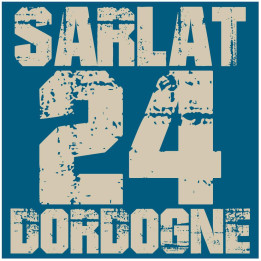 Sarlat 24 dordogne ville autocollant adhésif sticker