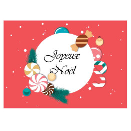 Joyeux noel autocollant adhésif sticker logo06543