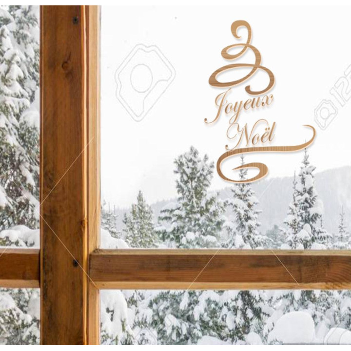 Joyeux noel autocollant adhésif sticker logo06542