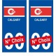 Calgary Canada ville Autocollant plaque immatriculation auto sticker numéro au choix sticker city
