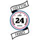 Fier d'être du 24 dordogne logo 535 autocollant adhésif sticker