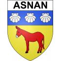 Stickers coat of arms Asnan adhesive sticker