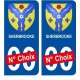Sherbrooke Canada ville Autocollant plaque immatriculation auto sticker numéro au choix sticker city
