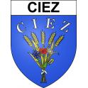 Ciez 58 ville sticker blason écusson autocollant adhésif