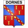 Stickers coat of arms Dornes adhesive sticker