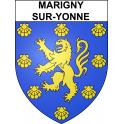 Stickers coat of arms Marigny-sur-Yonne adhesive sticker