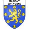 Marigny-sur-Yonne 58 ville sticker blason écusson autocollant adhésif