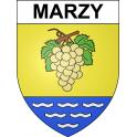 Stickers coat of arms Marzy adhesive sticker