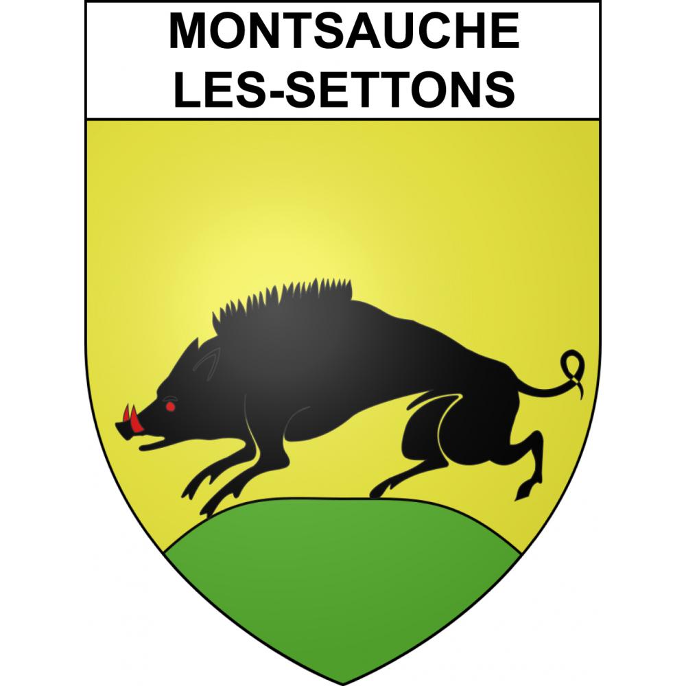 Montsauche-les-Settons 58 ville sticker blason écusson autocollant adhésif