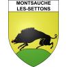 Montsauche-les-Settons 58 ville sticker blason écusson autocollant adhésif