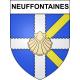 Pegatinas escudo de armas de Neuffontaines adhesivo de la etiqueta engomada