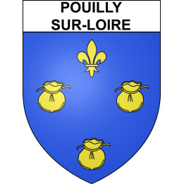 Pouilly-sur-Loire Sticker wappen, gelsenkirchen, augsburg, klebender aufkleber