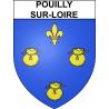Pouilly-sur-Loire 58 ville sticker blason écusson autocollant adhésif