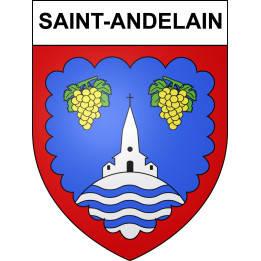 Stickers coat of arms Saint-Andelain adhesive sticker