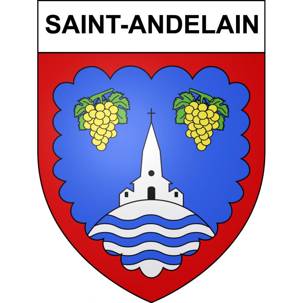 Stickers coat of arms Saint-Andelain adhesive sticker