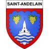 Pegatinas escudo de armas de Saint-Andelain adhesivo de la etiqueta engomada