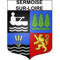 Sermoise-sur-Loire 58 ville sticker blason écusson autocollant adhésif