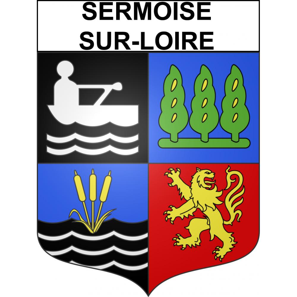 Sermoise-sur-Loire 58 ville sticker blason écusson autocollant adhésif