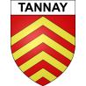 Pegatinas escudo de armas de Tannay adhesivo de la etiqueta engomada