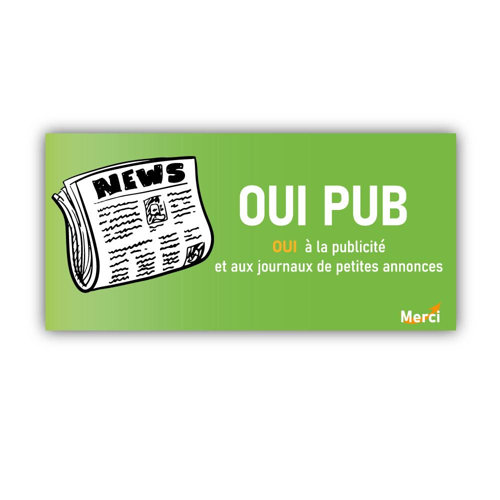 Aufkleber sticker Stop Pub-box-postfach