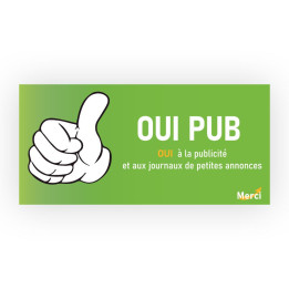 Sticker sticker Stop Pub box letters