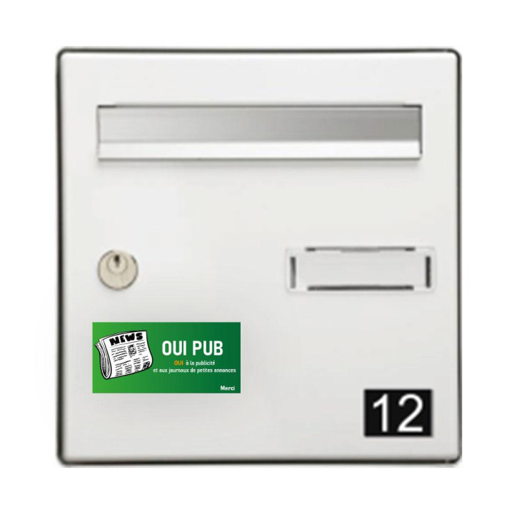 Sticker sticker Stop Pub box letters