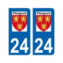 64 Pau placa etiqueta de registro de la ciudad