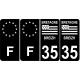 35 Ille et Vilaine placa etiqueta