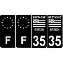 35 Ille et Vilaine placa etiqueta