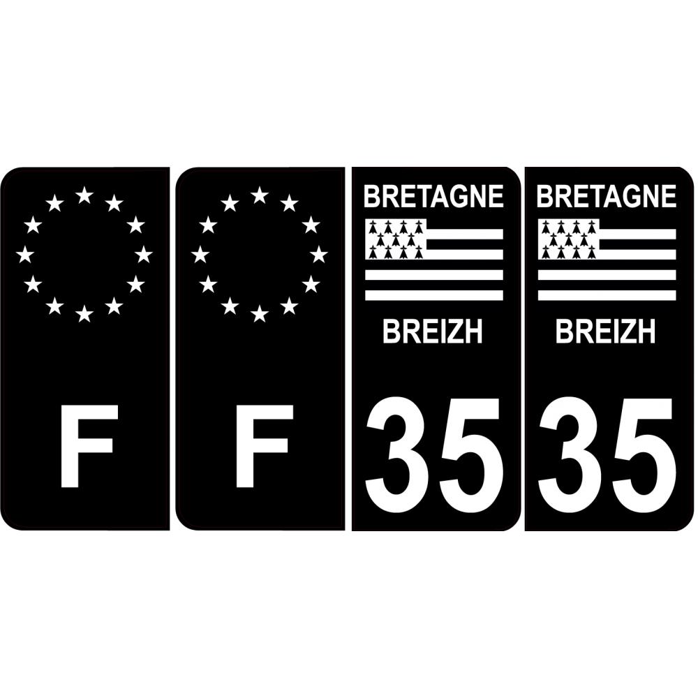 35 Ille et Vilaine adesivo piastra
