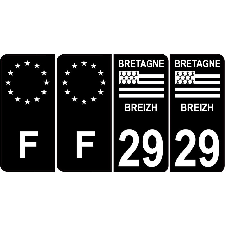 29 Finistère sticker plate
