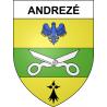 Pegatinas escudo de armas de Andrezé adhesivo de la etiqueta engomada